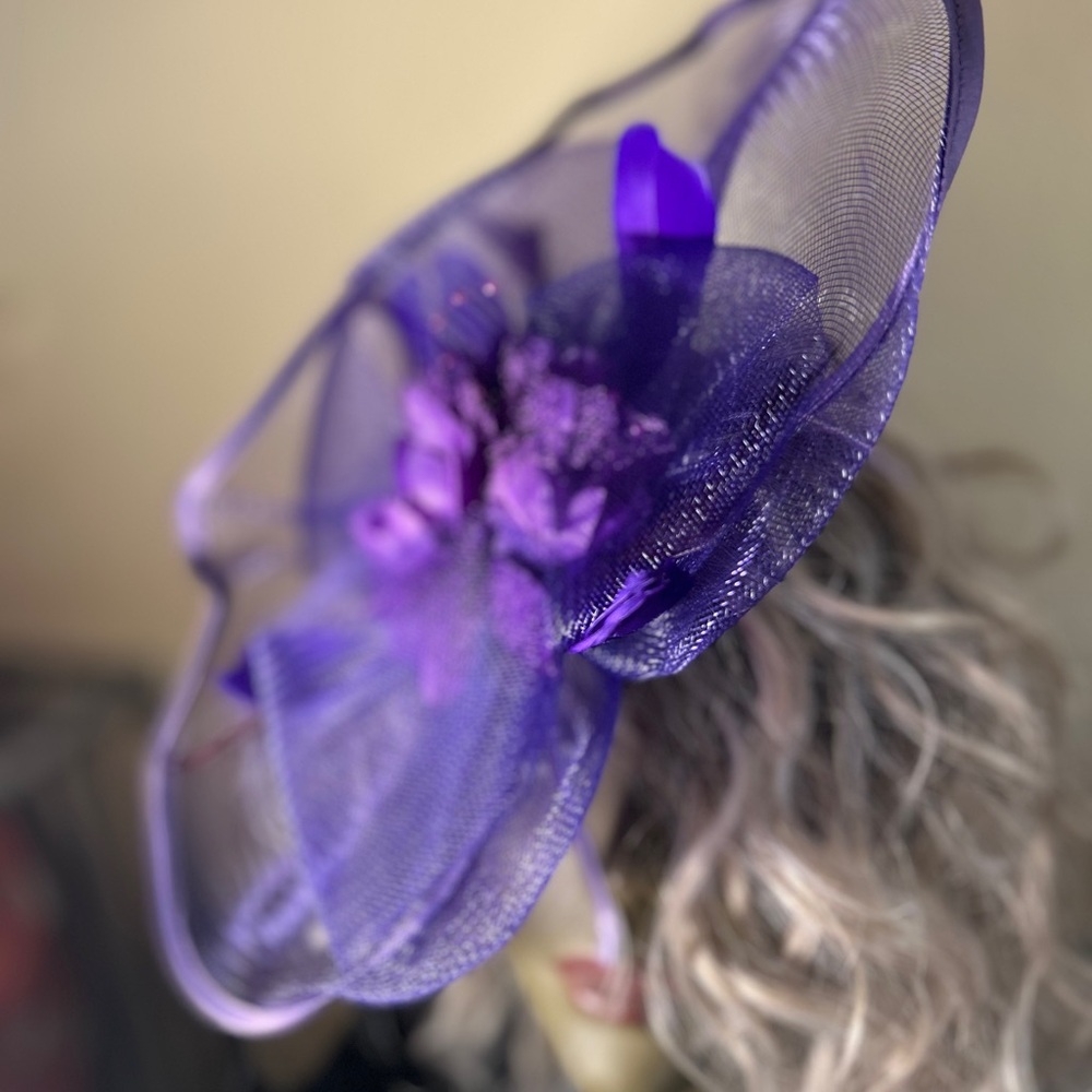 Elegant Purple Fascinator